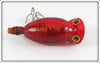 Arbogast Red Glitter Ghost 3/8 Ounce Hula Popper