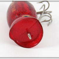Arbogast Red Glitter Ghost 3/8 Ounce Hula Popper