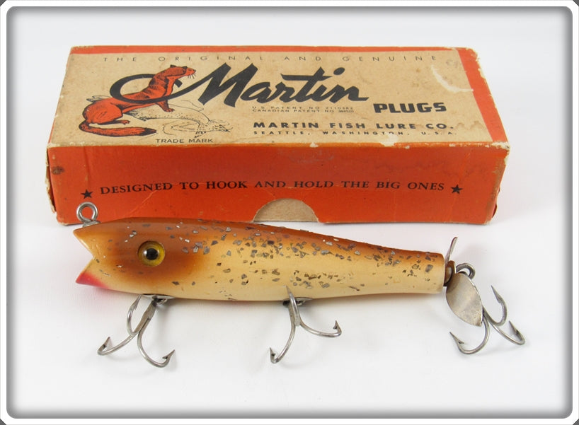 Vintage Martin Fish Lure Co Sparkler Darter In Box  4PL-27 