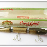 Vintage Creek Chub Pikie Scale Double Jointed Pikie Lure In Box