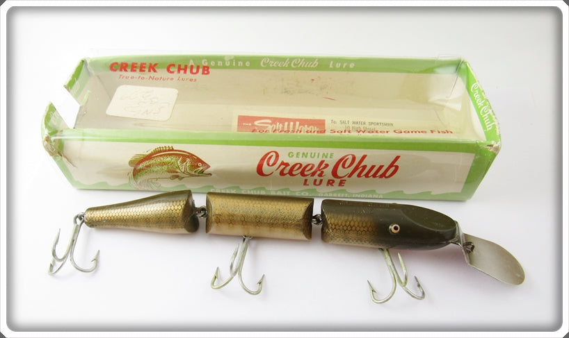 Vintage Creek Chub Pikie Scale Double Jointed Pikie Lure In Box