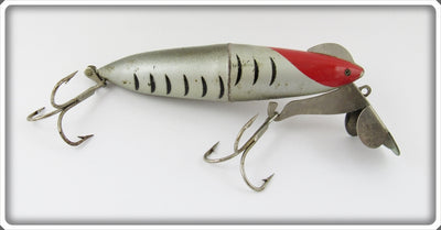 Vintage Paul Bunyan Silver & Red Electro Lure
