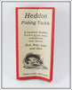 Vintage Heddon 1923 Pocket Catalog