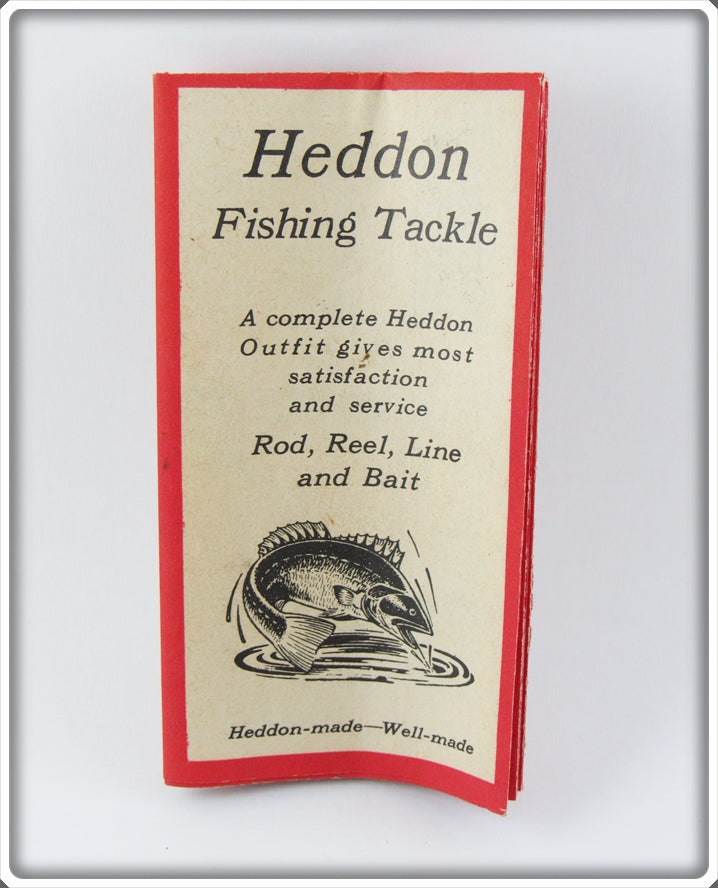 Vintage Heddon 1923 Pocket Catalog
