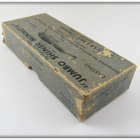 L&S White Green Stripes Jumbo Shiner Minnow In Box