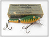L&S White Green Stripes Jumbo Shiner Minnow Lure In Box