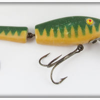 L&S White Green Stripes Jumbo Shiner Minnow In Box