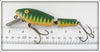 L&S White Green Stripes Jumbo Shiner Minnow In Box