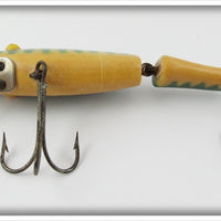 L&S White Green Stripes Jumbo Shiner Minnow In Box