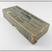 L&S White Green Stripes Jumbo Shiner Minnow In Box