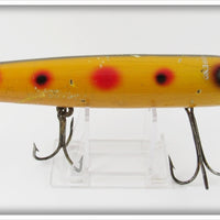 Vintage South Bend Yellow With Spots Lunge Oreno Lure 966 Y