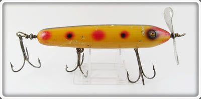 Vintage South Bend Yellow With Spots Lunge Oreno Lure 966 Y