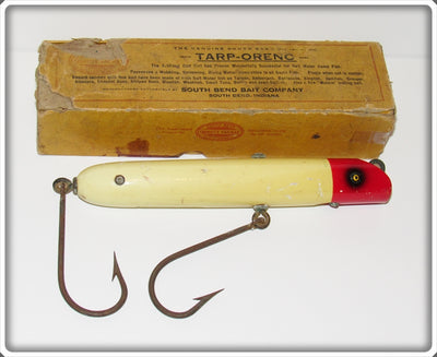 South Bend Red Head White Tarp Oreno Lure In Box 979 RH