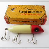Vintage South Bend Red & White Bass Oreno Lure In Correct Box 973 RH