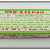 Creek Chub Blue Flash Snook Pikie In Box 3434