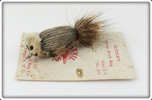 Vintage Tuttle's Mouse Devil Bug Lure On Card