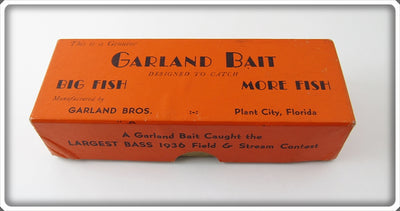 Vintage Garland Bros Empty Box For Cork Head Lure