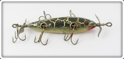 Vintage Heddon Green Crackleback 150 GCB Lure