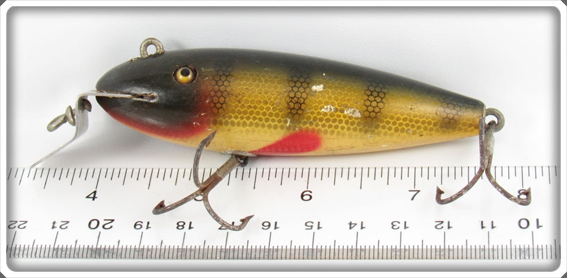 Leurre de pêche ancien en bois avec oeillets en verre, Creek Chub Lure Company Pikie Minnow 701 - France Leurre de pêche ancien en bois avec oeillets en verre, Creek Chub Lure Company Pikie Minnow 701 - France