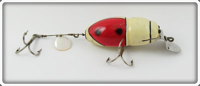 Vintage Creek Chub Red & White Beetle Lure 3852