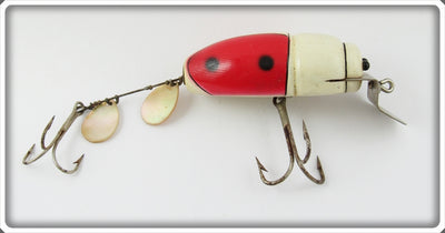 Vintage Creek Chub Red & White Beetle Lure 3852