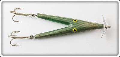 Vintage Weber Green Scale Split Tail Lure