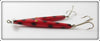 Hollifield Lure Company Red Spotted Vee-Lure (Shreveport, Louisiana) AKA Weber Split Tail
