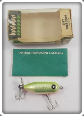 Heddon Yellow Dace Scale Tiny Torpedo In Correct Box 0360 VY 