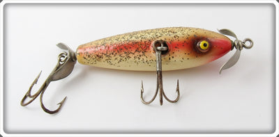 Vintage Paw Paw Red Side Silver Flitters Young Wounded Minnow Lure