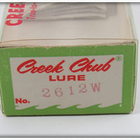 Creek Chub White With Black Eye Shadow Jointed Pikie In Box 2612