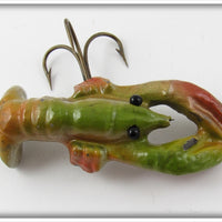 Vintage Wright & McGill Green Crawfish Lure 