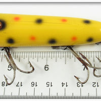 Heddon Yellow With Black & Red Spots Lucky 13 2500 YBRS