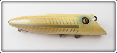 Vintage Heddon Blue Pearl Shore Minnow King Basser Lure 8549XPLB