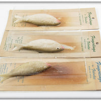 Felmlee Shad Fingerling Lures On Cards With Dealer Box