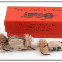 O.C. Tuttle Devil Bug Mouse & Devil Bug Lure In Orange Box 
