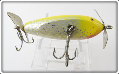 Vintage Creek Chub Yellow Flash Plastic Baby Injured Minnow 1637 P
