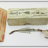 Vintage Edgren Mfg Co Spinning Minnow Lure In Box 