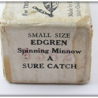 Edgren Mfg Co Spinning Minnow In Box