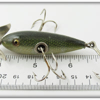 South Bend Scale Finish Green Blend Midget Underwater Minnow