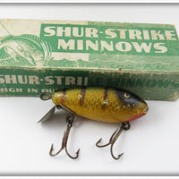Vintage Creek Chub Shur Strike Yellow Perch Crab Lure In Box