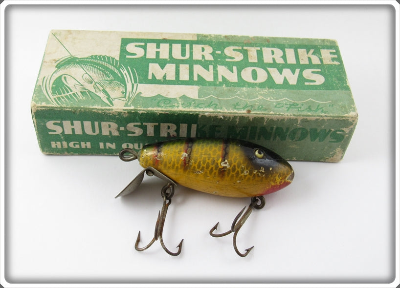 Vintage Creek Chub Shur Strike Yellow Perch Crab Lure In Box