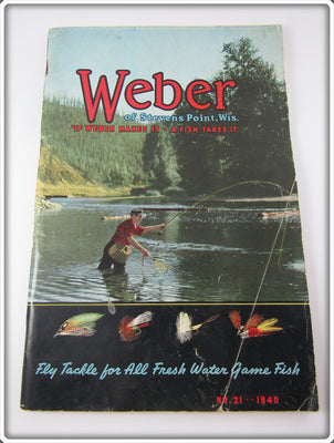 Vintage 1940 Weber Fly Fishing Tackle Catalog With Order Form 