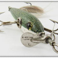 Fisherman Altered Green Crackleback Minnow With Worden Spinners
