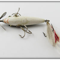Fisherman Altered Green Crackleback Minnow With Worden Spinners