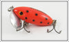 Arbogast Orange Black Dots 1/4 Ounce Jitterbug