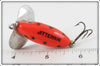 Arbogast Orange Black Dots 1/4 Ounce Jitterbug