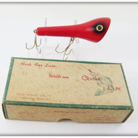 Vintage Berry Lebeck Mfg Co Ozarka Red Talky Topper Lure In Box