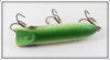 Paw Paw Green Back Silver Flitters Early Wobbler No. 4400