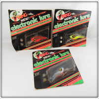 Vintage Viking Lures Inc Electronic Lure Lot On Cards