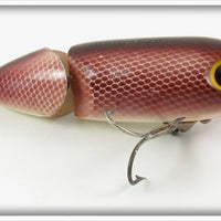 Arbogast Brown Scale Jointed Jitterbug In Box
